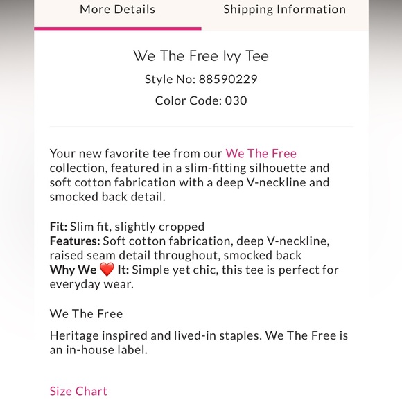 Free people Ivy tee (red) - Picture 7 of 7